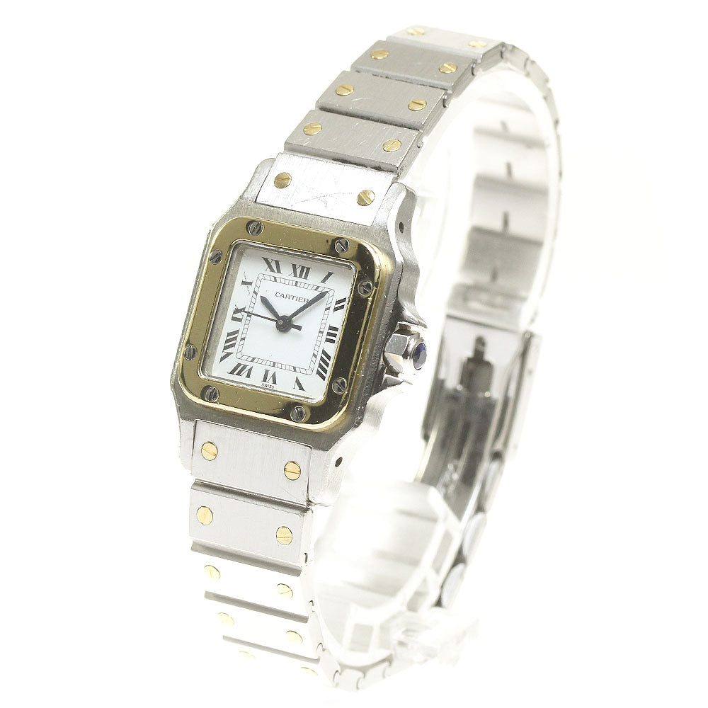 CARTIER Santos GalbeeSM YG2 tone white Dial Automatic Ladies Watch_830301