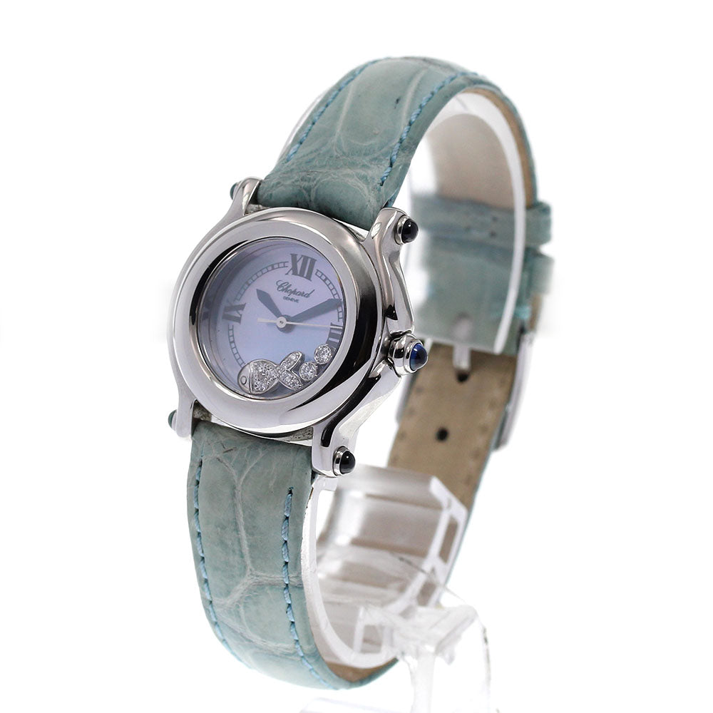 Chopard Happy sports 27/8245-23 moving fish Blue shell Dial Quartz Ladies Watch_830306