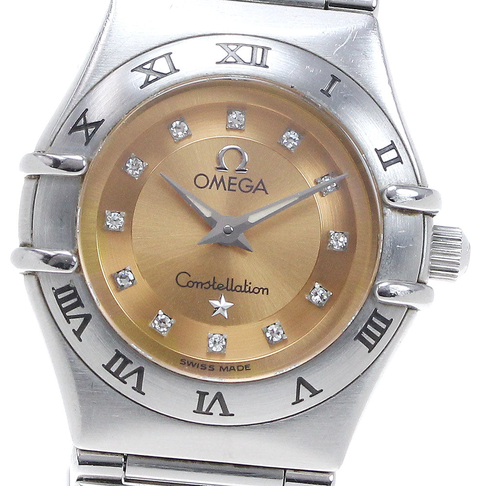 OMEGA Constellation Cindy Crawford 1564.65 12P diamond Quartz Ladies_830343