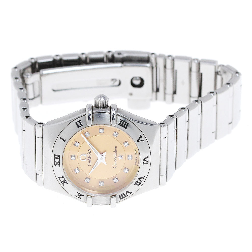 OMEGA Constellation Cindy Crawford 1564.65 12P diamond Quartz Ladies_830343