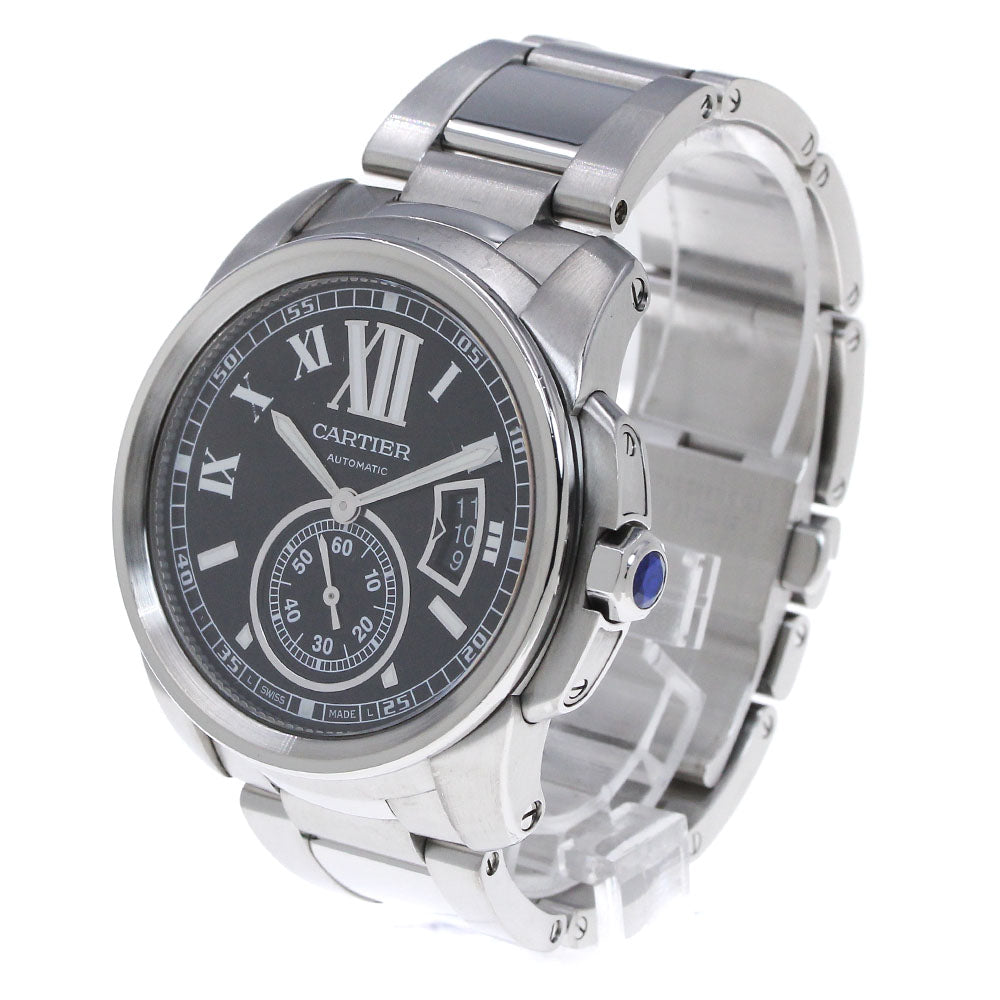 CARTIER Calibre de Cartier W7100016 Date black Dial Automatic Men's Watch_830452