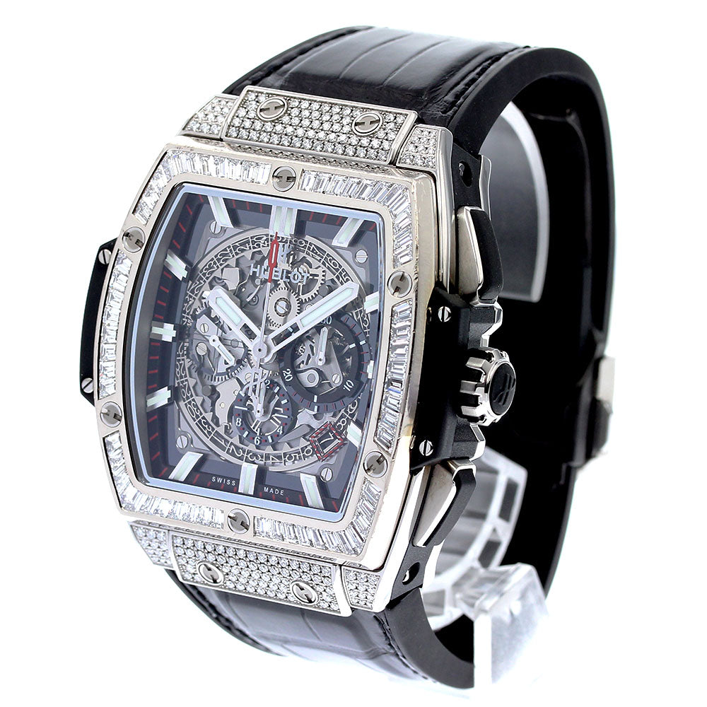 HUBLOT Spirit of Big Bang 601.NX.0173.LR.0904 Titanium Baguette Diamonds skeleton Dial Automatic Men's Watch_830502