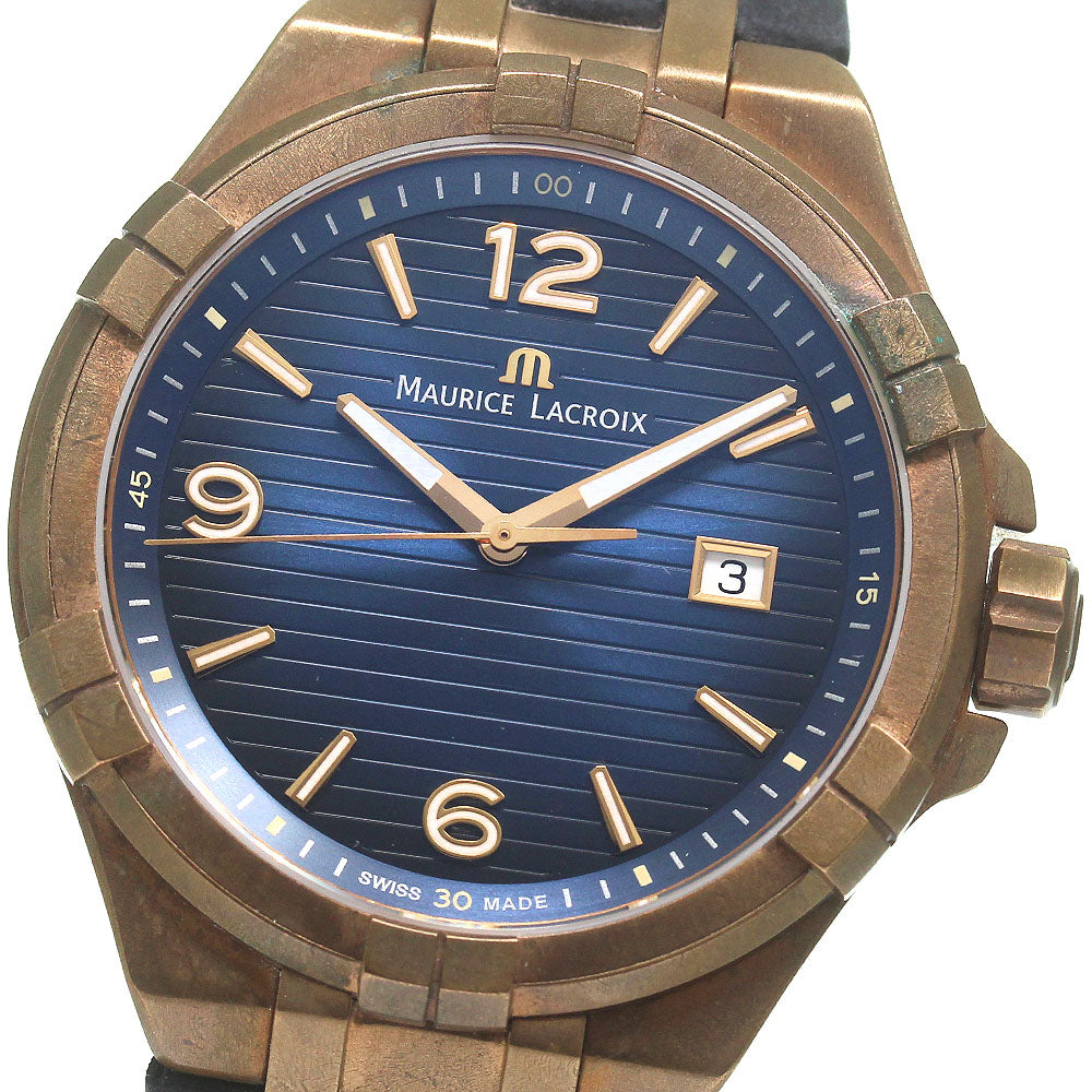 MAURICE LACROIX Icon Bronze Limited to 500 AI1028-BRZ01-420-1 Qz Watch_830536