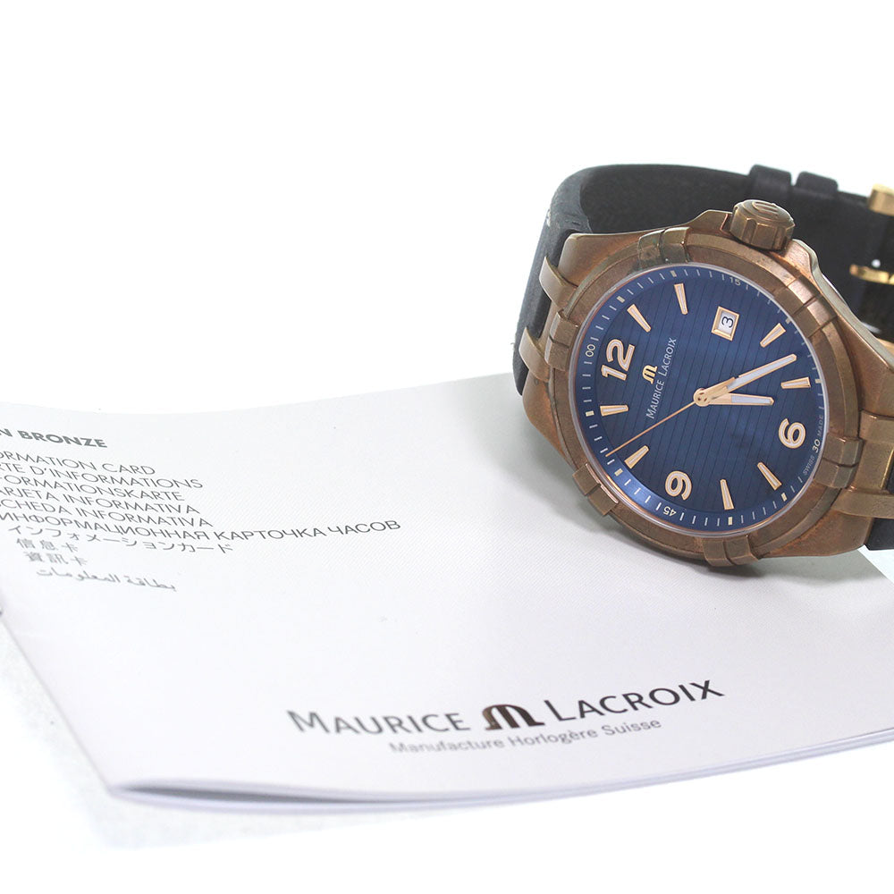 MAURICE LACROIX Icon Bronze Limited to 500 AI1028-BRZ01-420-1 Qz Watch_830536