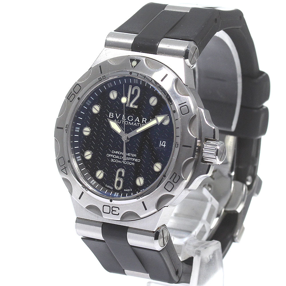 BVLGARI Diagono Scuba Aqua DP42SSD Date black Dial Automatic Men's Watch_830544
