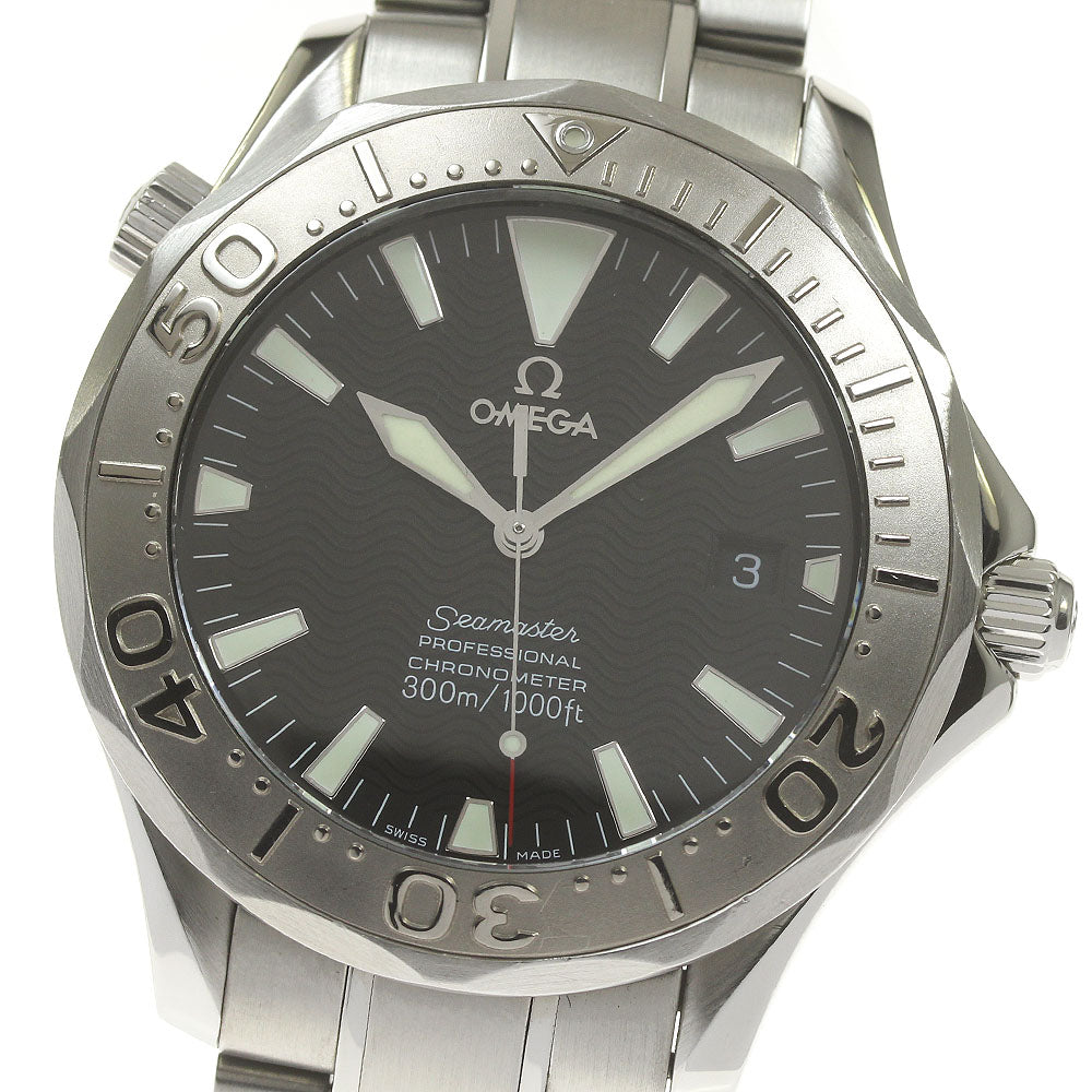 OMEGA Seamaster300 2230.50 WG bezel Date Black Dial Automatic Men's Watch_830550