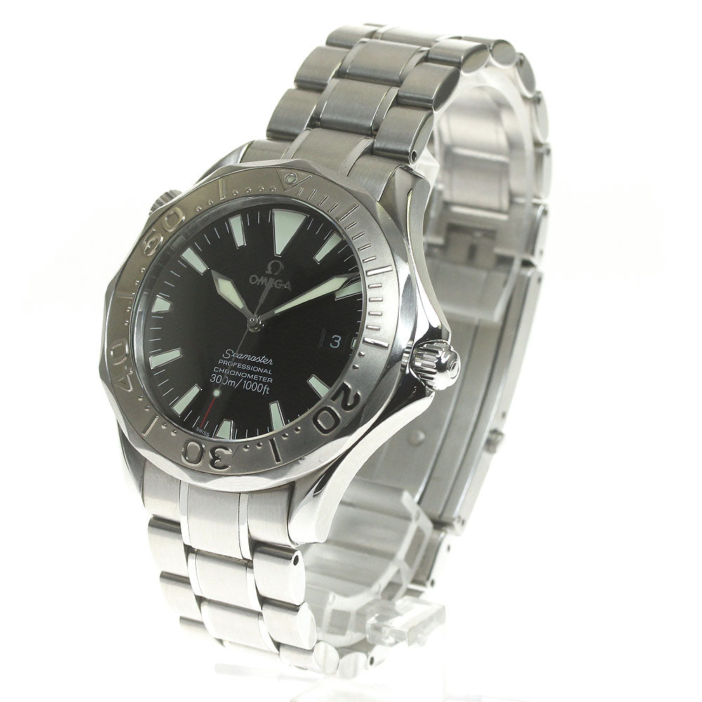 OMEGA Seamaster300 2230.50 WG bezel Date Black Dial Automatic Men's Watch_830550