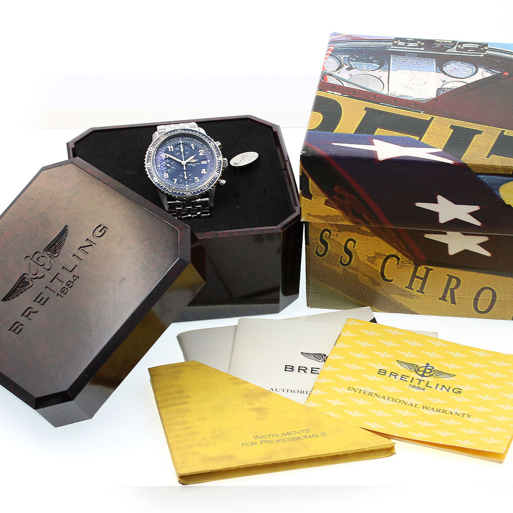 BREITLING Navitimer Aviastar A13024 Chronograph Navy Dial Automatic Men's_830592