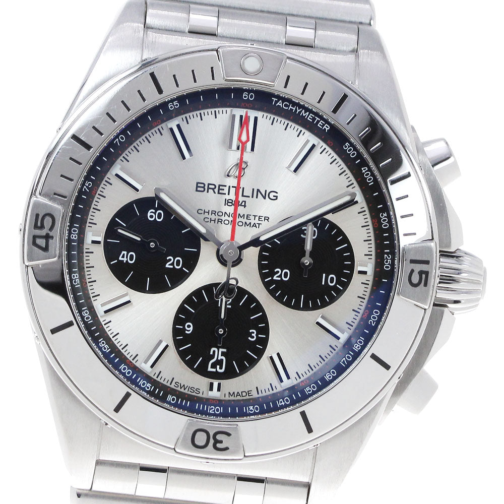 BREITLING Chronomat B01 42 AB0134 Silver Dial Automatic Men's Watch_830599