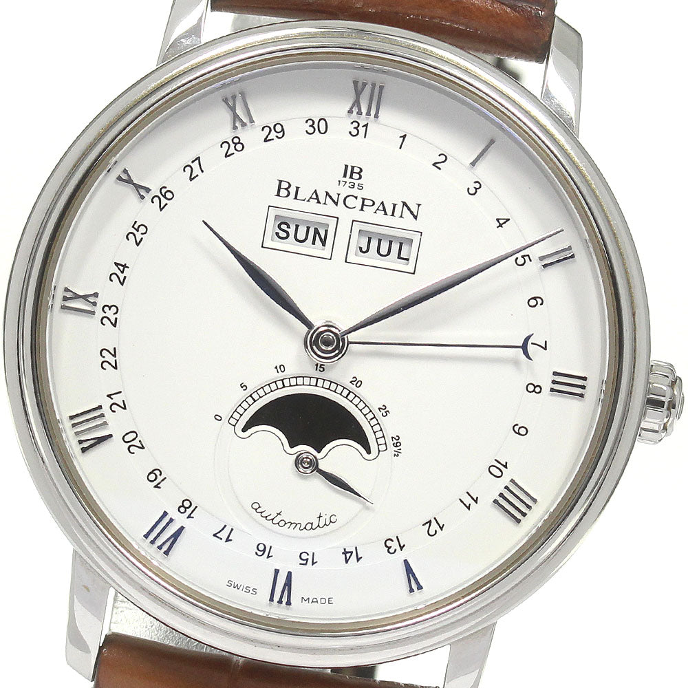 Blancpain Villeret 6263 Moon phase White Dial Automatic Men's Watch_830602