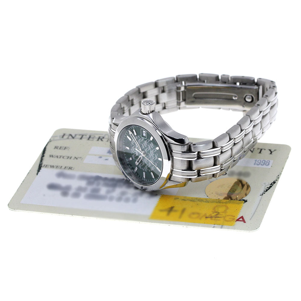 OMEGA Seamaster120 Jack Mayol 2586.70 green Dial Quartz Ladies Watch_830605