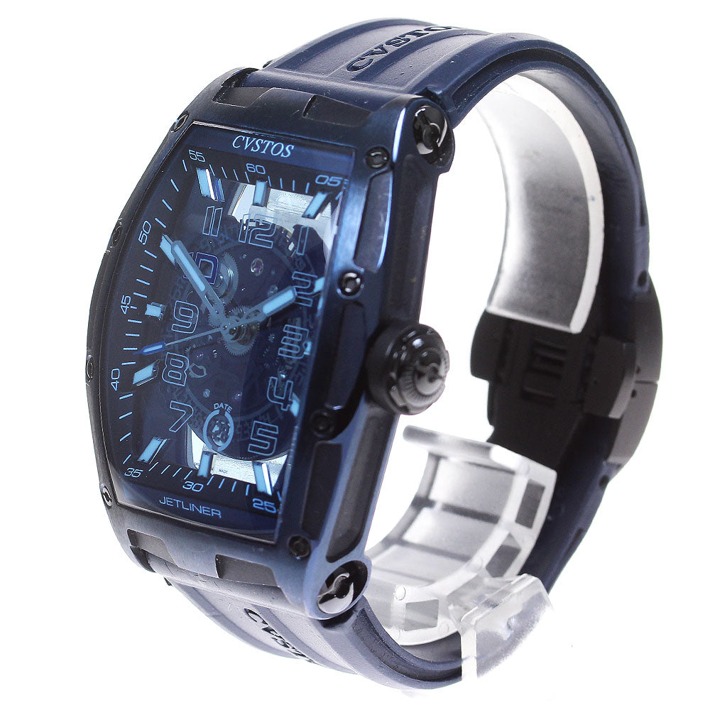 CVSTOS Challenge Jetliner CVT-JET2-SL-10TH-BL 10th Anniversary skeleton Dial Automatic Men's Watch_830614