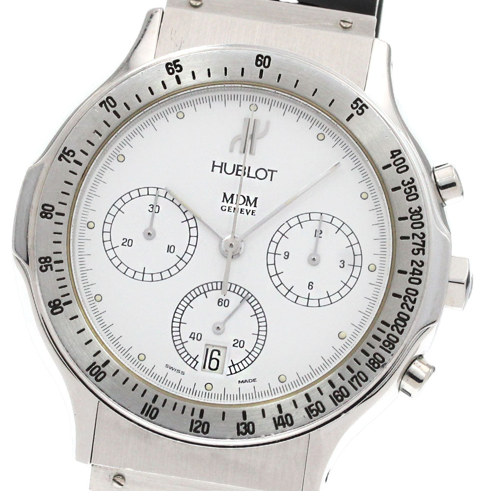 HUBLOT MDM 1620.1 Chronograph white Dial Quartz Men's Watch_830643