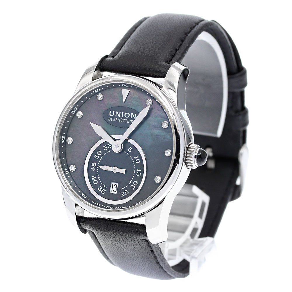 UNION GLASHUTTE D004.228A 8P Diamond Small Second Black shell Dial Automatic Men's Watch_830679