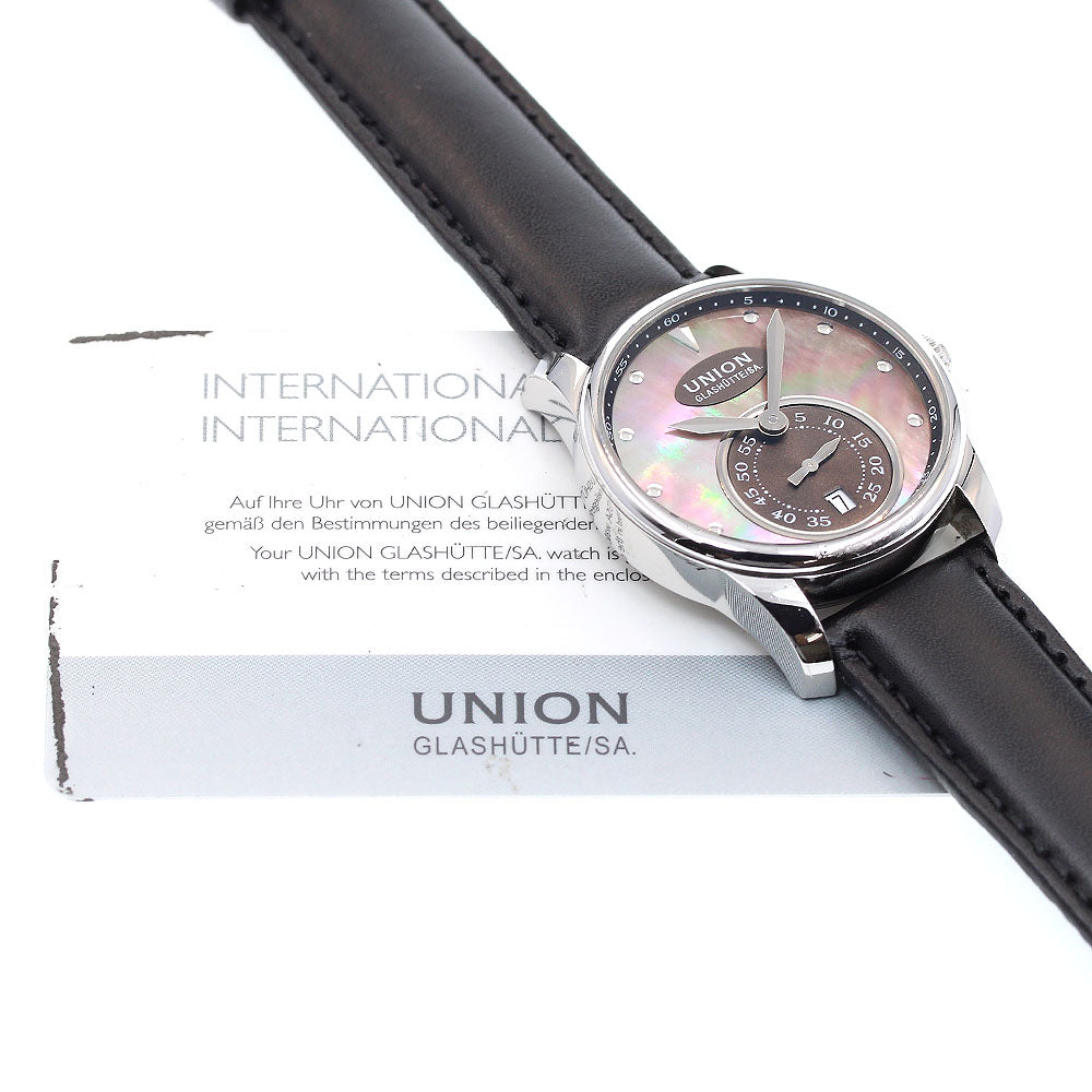UNION GLASHUTTE D004.228.17.381.00 Small Second Date Black shell Dial Automatic Men's Watch_830680