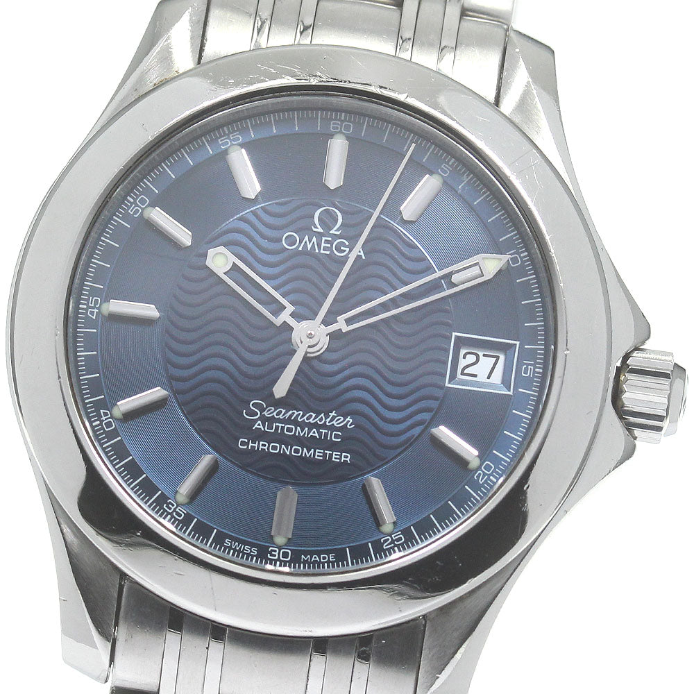 OMEGA Seamaster120 2501.81 Date Navy Dial Automatic Men's Watch_830701