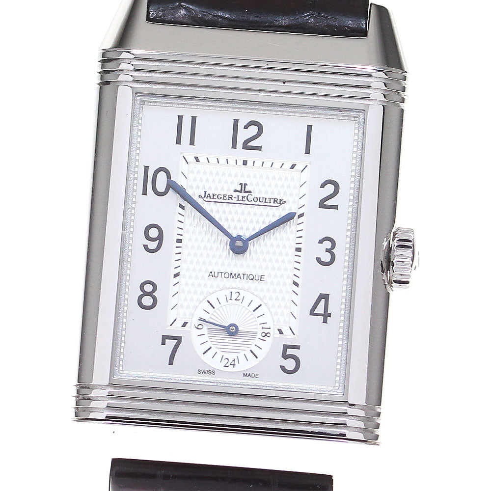 JAEGER-LECOULTRE Reverso Classic Large Duo Q3838420/215.8.S9 Small seconds Silver / Black Dial Automatic Men's Watch_830745