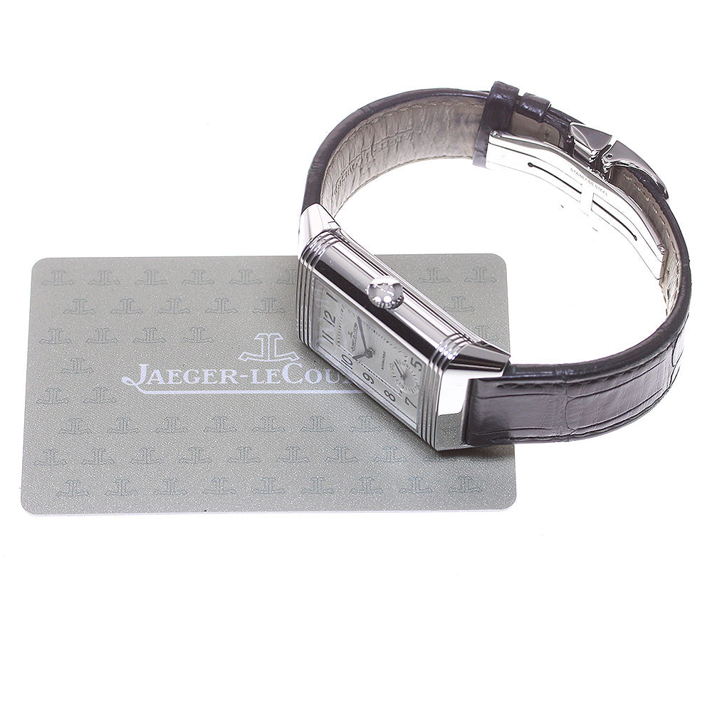 JAEGER-LECOULTRE Reverso Classic Large Duo Q3838420/215.8.S9 Small seconds Silver / Black Dial Automatic Men's Watch_830745