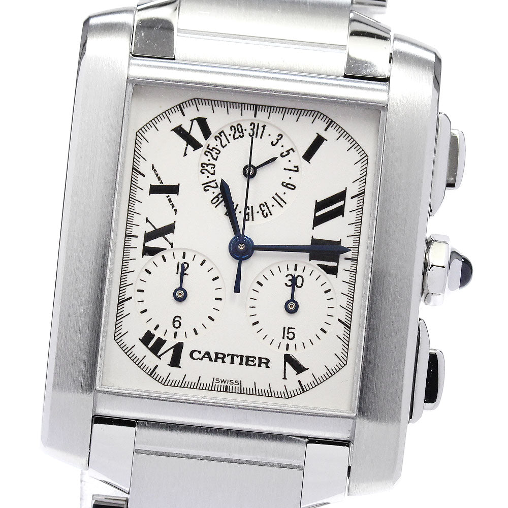 CARTIER Tank Française Chrono Reflex W51001Q3 Perpetual calendar Men's_830754