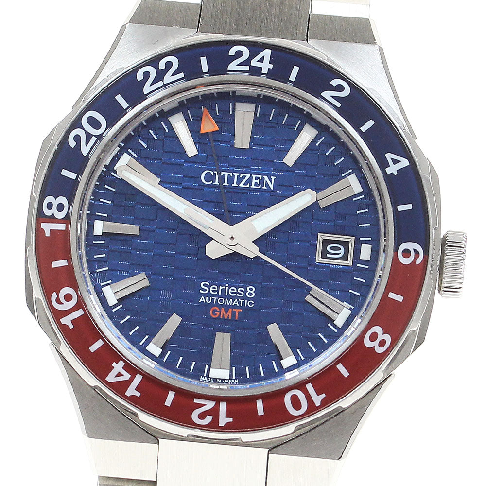 CITIZEN Series 8 9054-0065X02/NB6030-59L Date GMT Automatic Men's Watch_830755