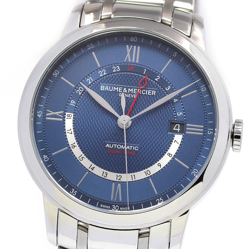 Baume & Mercier Classima Dual Time MOA10483 Blue Dial Automatic Men's _830792