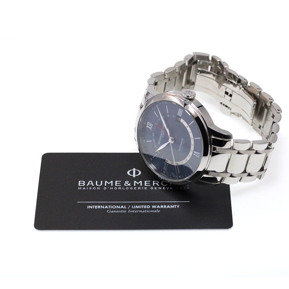 Baume & Mercier Classima Dual Time MOA10483 Blue Dial Automatic Men's _830792