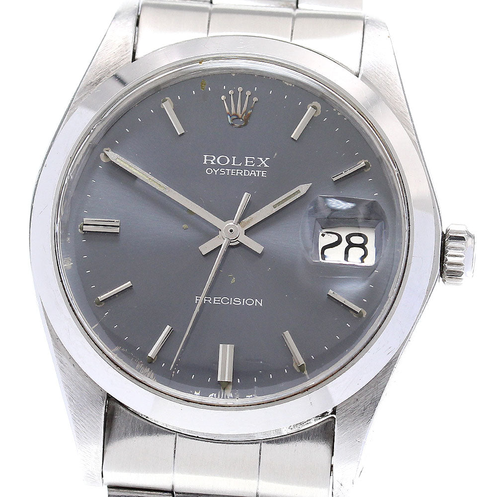 ROLEX Precision Oyster Date 6694 Cal.1225 gray Dial Hand Winding Men's_830799