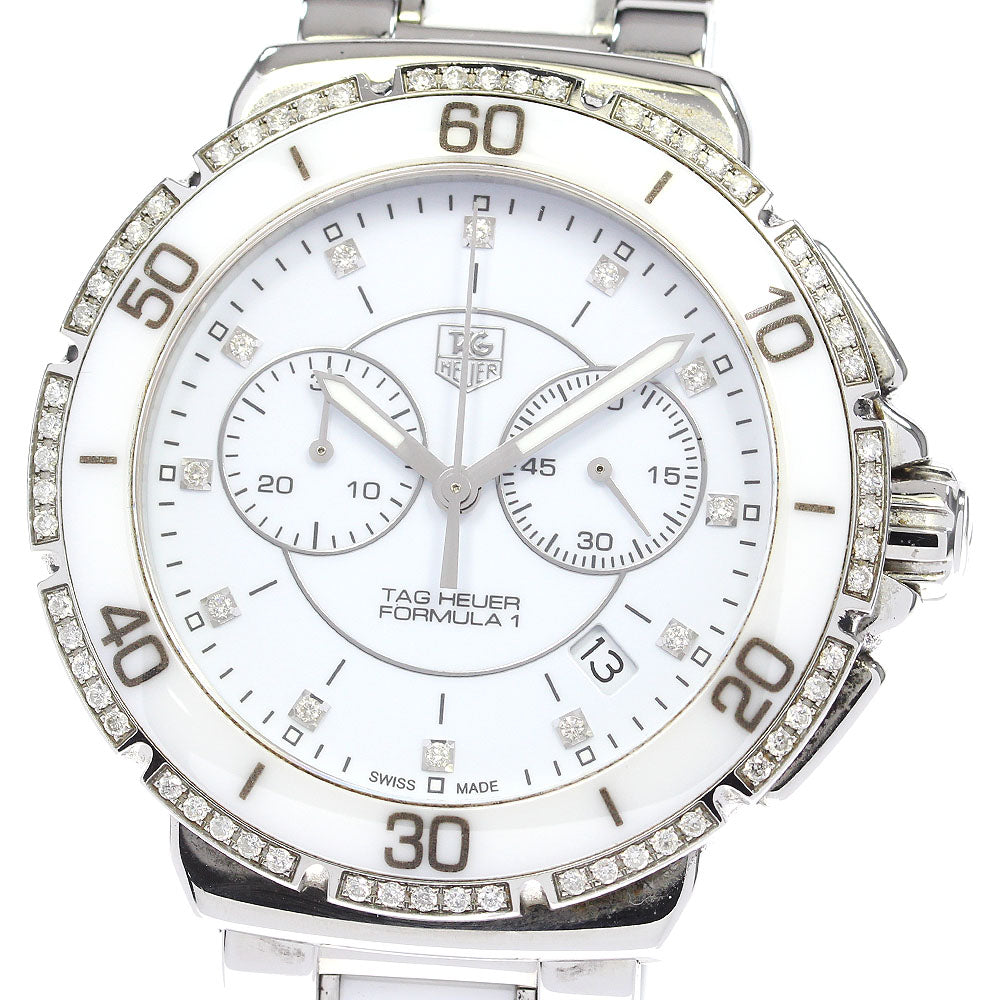 TAG HEUER Formula 1 CAH1213 chronograph diamond bezel Quartz Men's Watch_830926