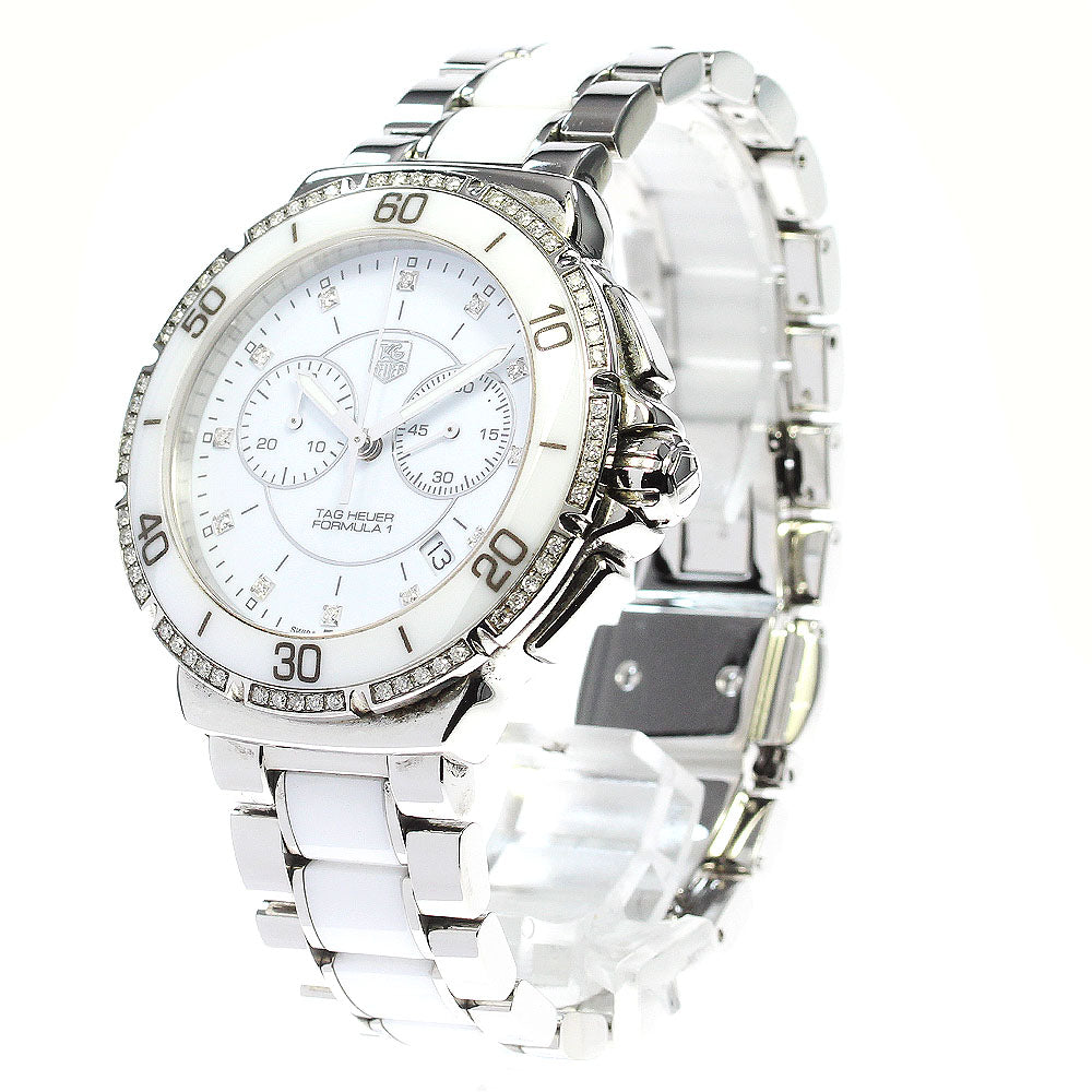 TAG HEUER Formula 1 CAH1213 chronograph diamond bezel Quartz Men's Watch_830926