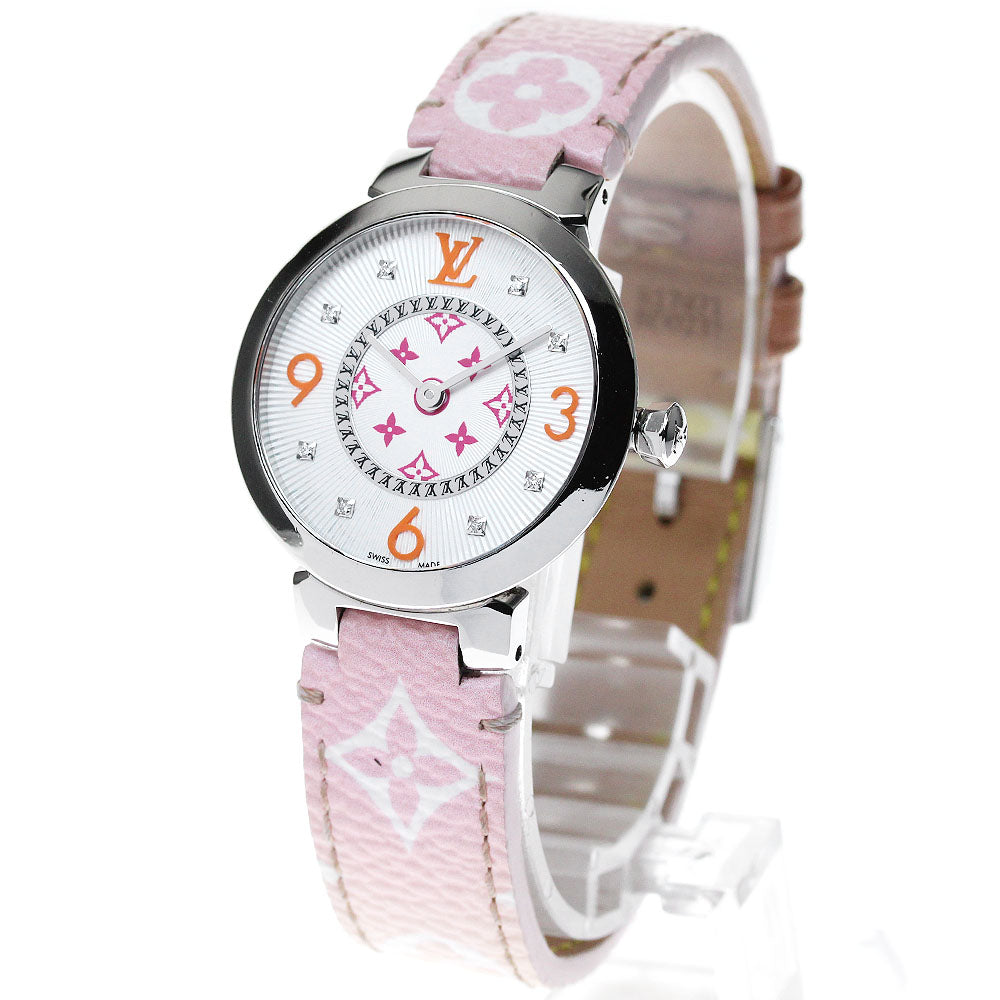 LOUIS VUITTON Tambour Slim MM QA146 8P diamond Quartz Ladies Watch_830997