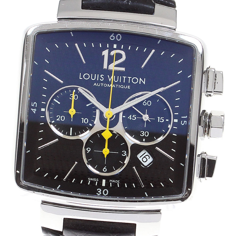 LOUIS VUITTON Speedy Q212G Chronograph black Dial Automatic Men's Watch_831015