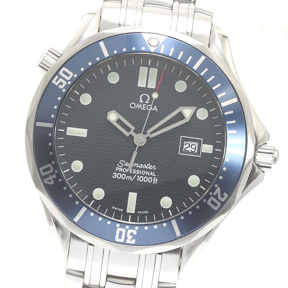OMEGA Seamaster300 2541.80 Date Navy Dial Quartz Men's Watch_831019
