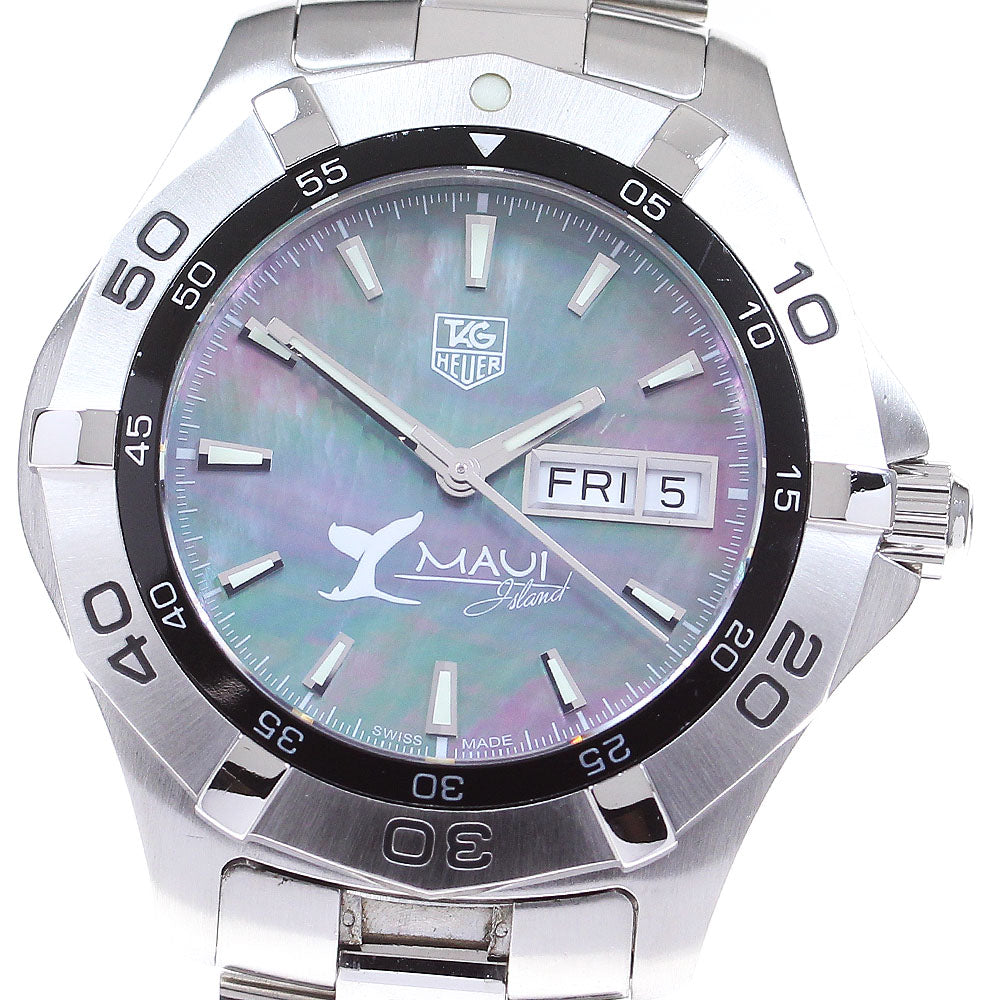 TAG HEUER Aquaracer Maui WAF2012 Day date Black shell Dial Automatic Men's Watch_831130