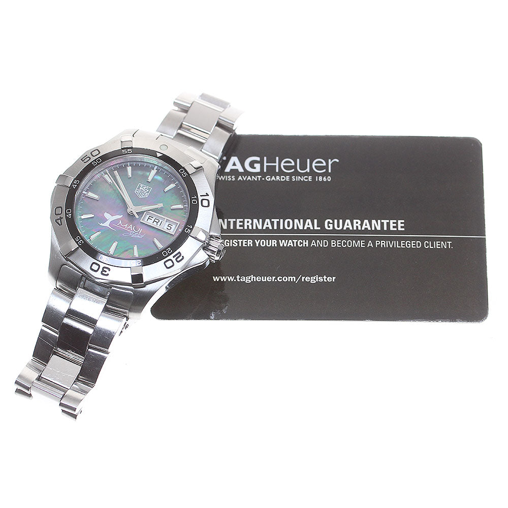 TAG HEUER Aquaracer Maui WAF2012 Day date Black shell Dial Automatic Men's Watch_831130