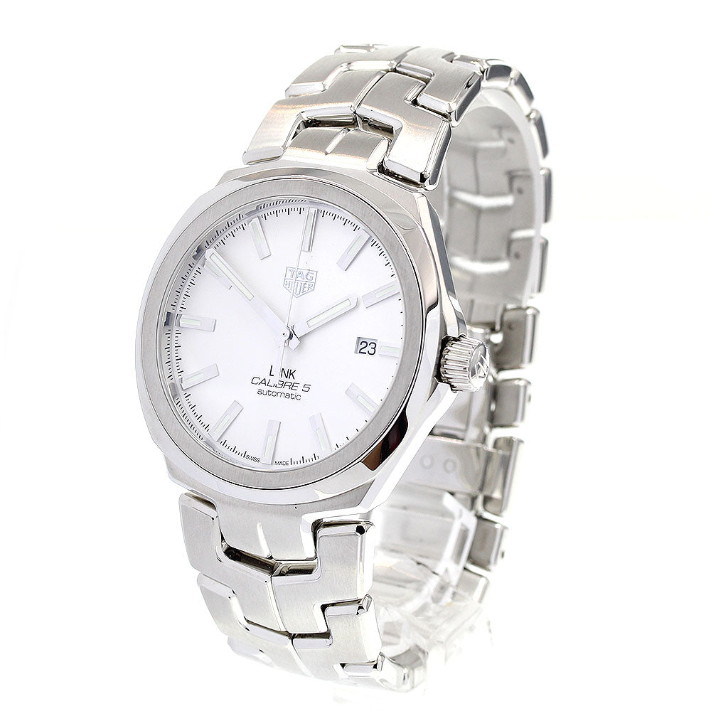 TAG HEUER Link caliber 5 WBC2111 Date Silver Dial Automatic Men's Watch_831173
