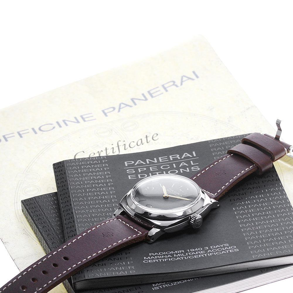 PANERAI 3 Days Marina Militare Acciaio PAM00587 Hand Winding Men's Watch_831179