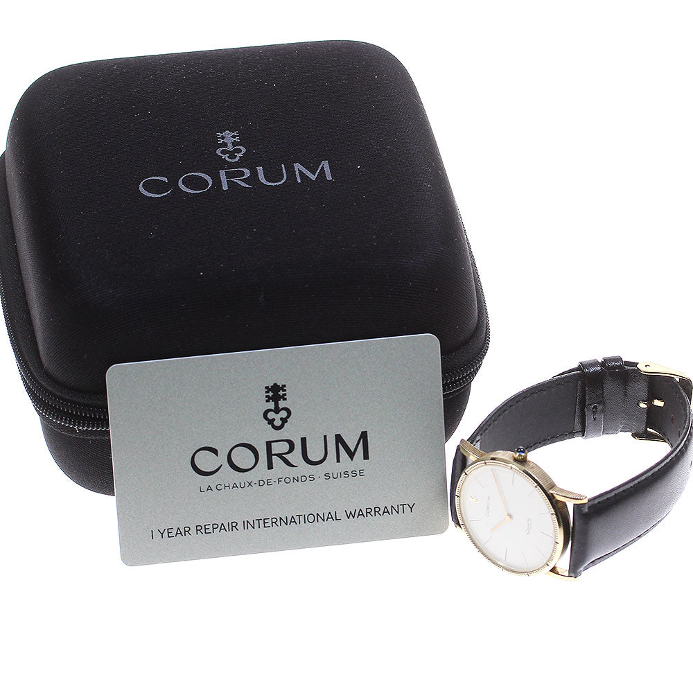 CORUM 31.255.35 Round SV925 Beige Dial Quartz Men's Watch_831188