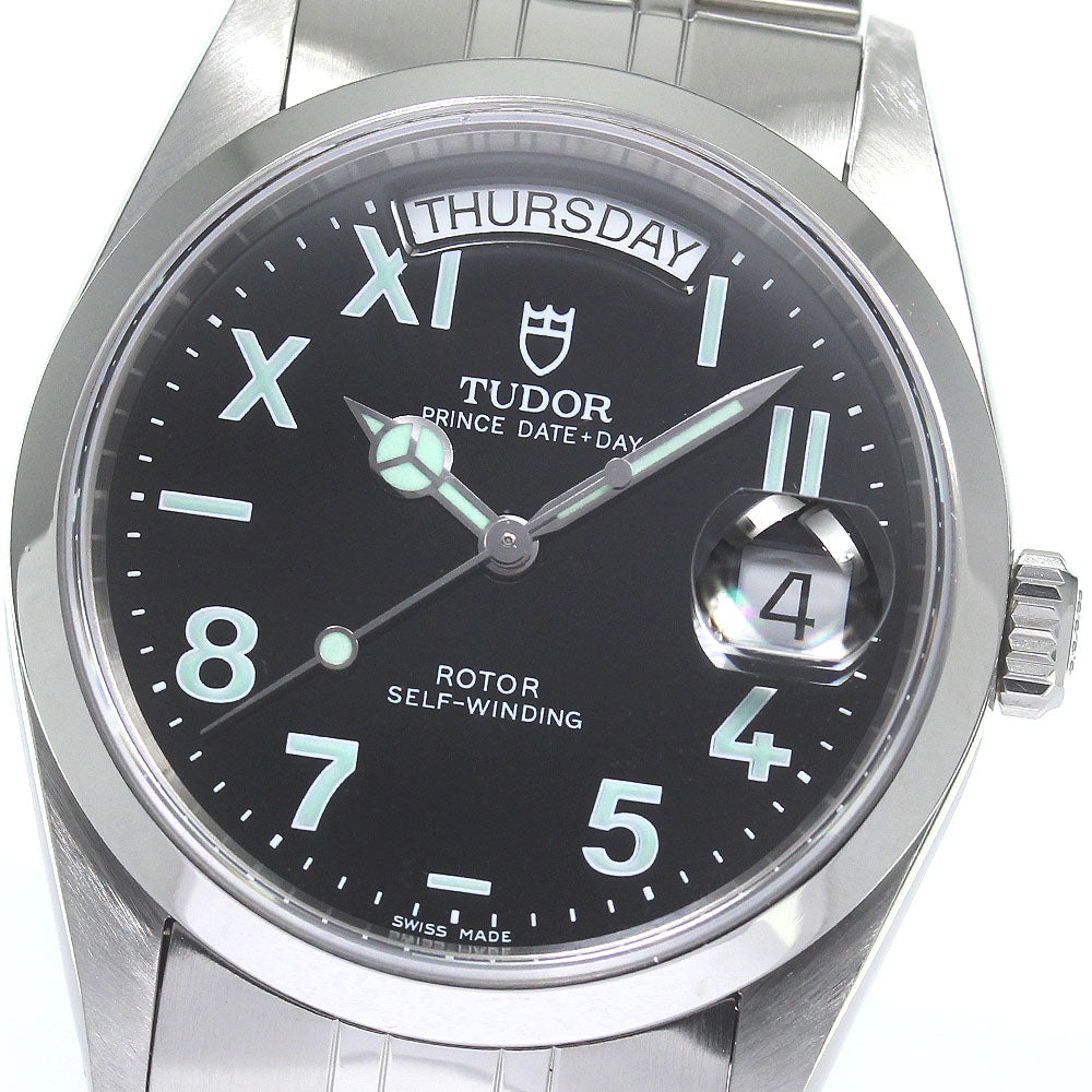 TUDOR Prince Dateday Unique 76200 cal.2834-2 black Dial Auto Men's Watch_831206