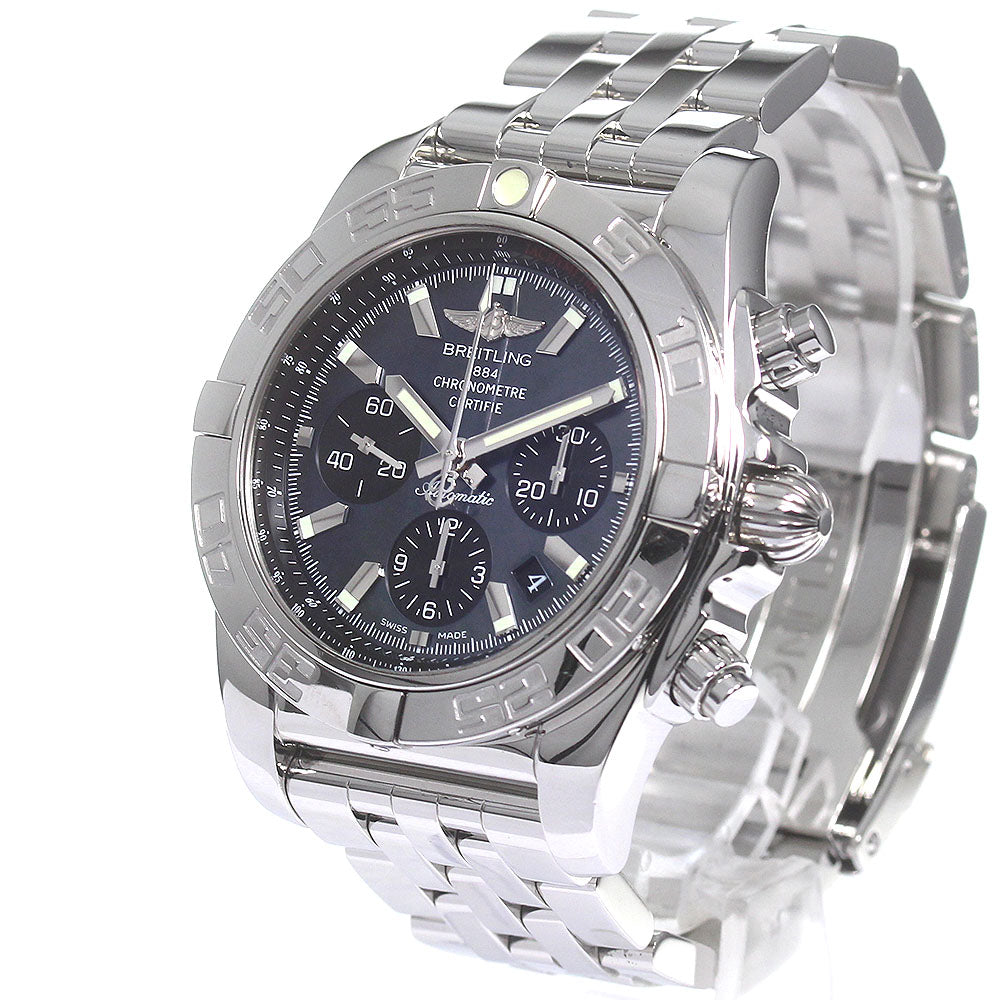 BREITLING Chronomat44 AB0111 Date Black shell Dial Automatic Men's Watch_831252