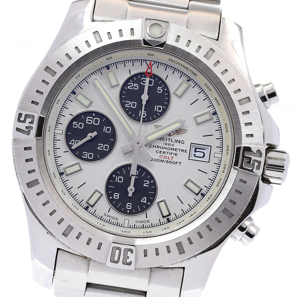 BREITLING Colt A13388 Chronograph Automatic Beige / grey Dial Men's Watch_831327
