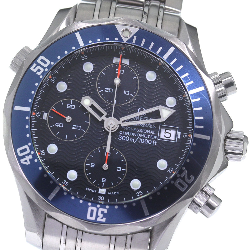 OMEGA Seamaster300 2599.80 Chronograph Navy Dial Automatic Men's Watch_831328