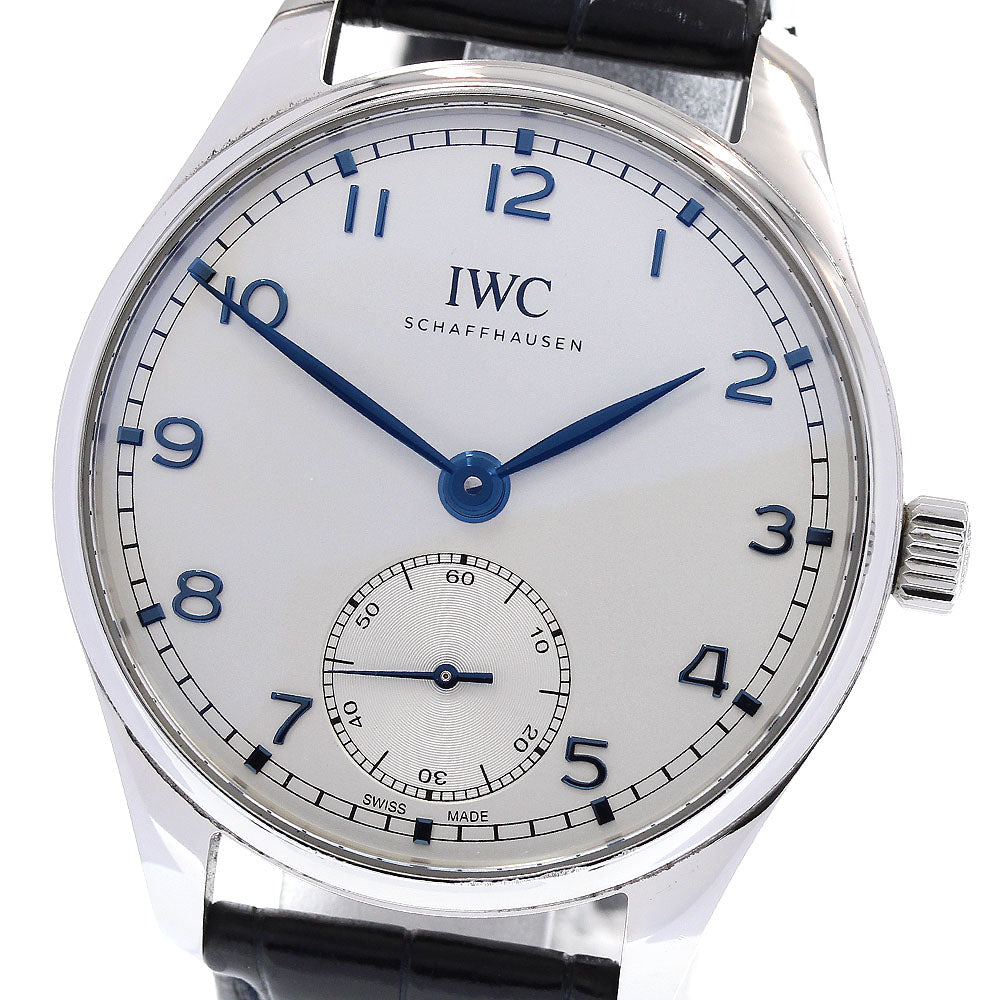 IWC SCHAFFHAUSEN Portugieser Automatic 40 IW358304 Small seconds Silver Dial Automatic Men's Watch_831332