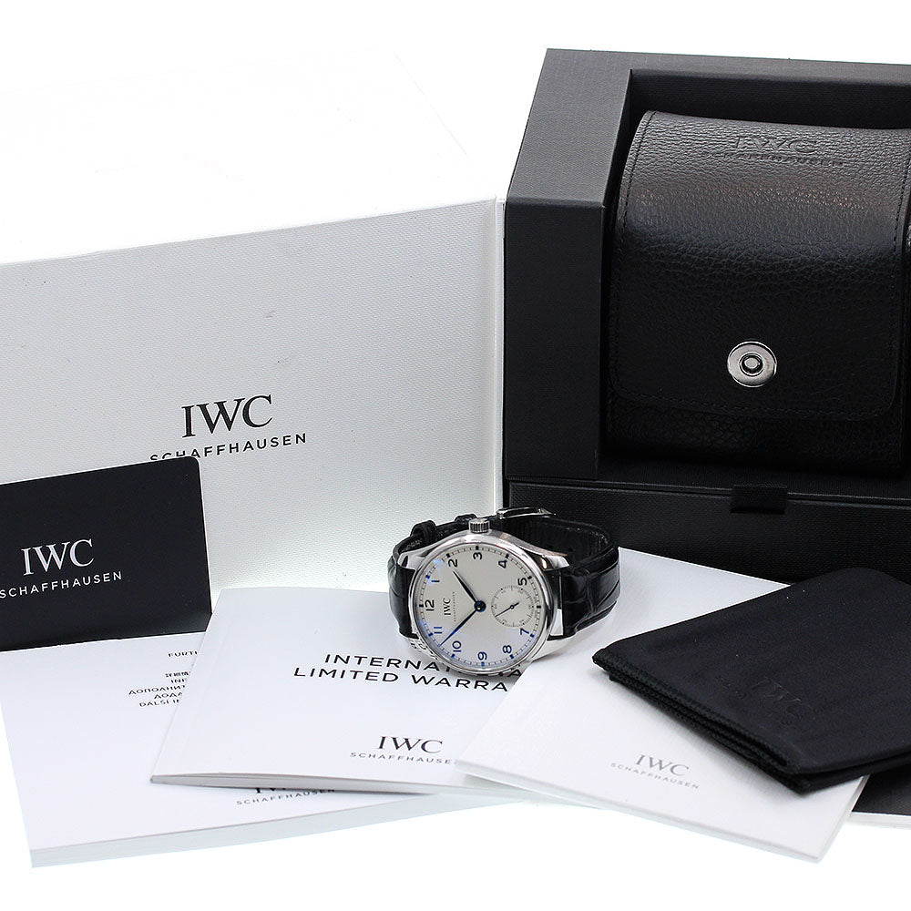 IWC SCHAFFHAUSEN Portugieser Automatic 40 IW358304 Small seconds Silver Dial Automatic Men's Watch_831332
