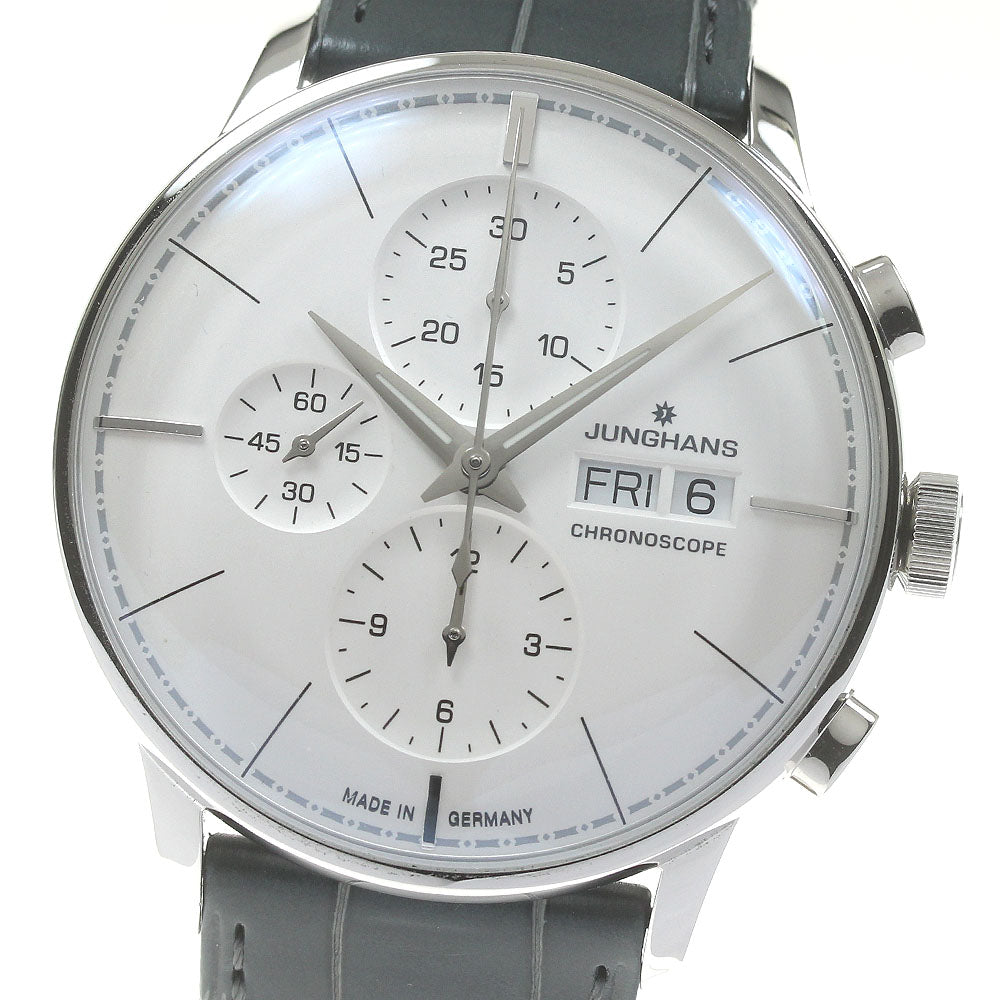JUNGHANS Meister chronoscope 027/4729.01 Limited to 1000 Silver Dial Automatic Men's Watch_831339