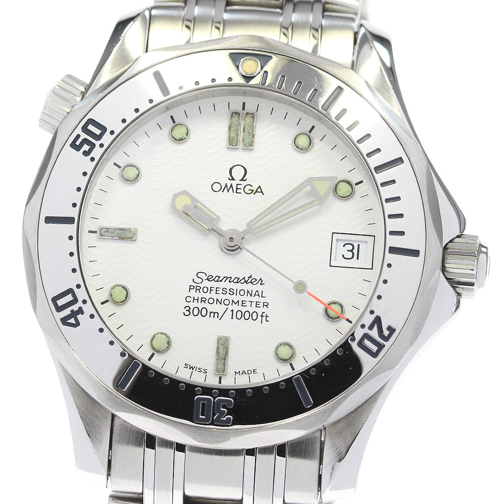 OMEGA Seamaster300 2552.20 Date White Dial Automatic Boy's Watch_831416