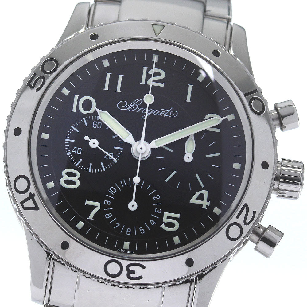 Breguet Aeronaval type XX 3800 Chronograph black Dial AT Men's Watch_831423