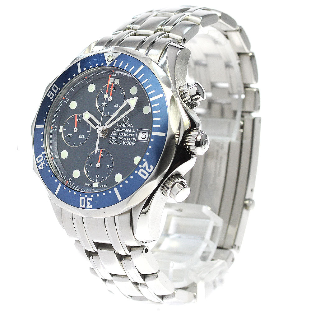 OMEGA Seamaster300 2599.80 Chronograph Navy Dial Automatic Men's Watch_831434