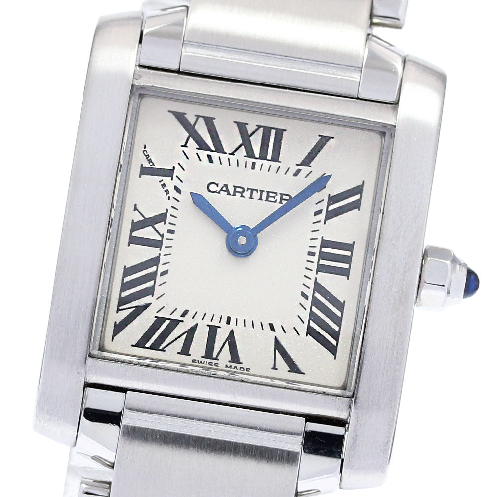 CARTIER Tank Francaise SM W51008Q3 Beige Dial Quartz Ladies Watch_831462
