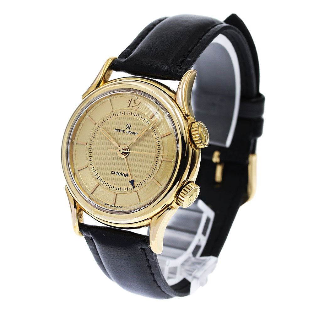REVUE THOMMEN cricket 7922001 Alarm Gold Dial Hand Winding Men's Watch_831517