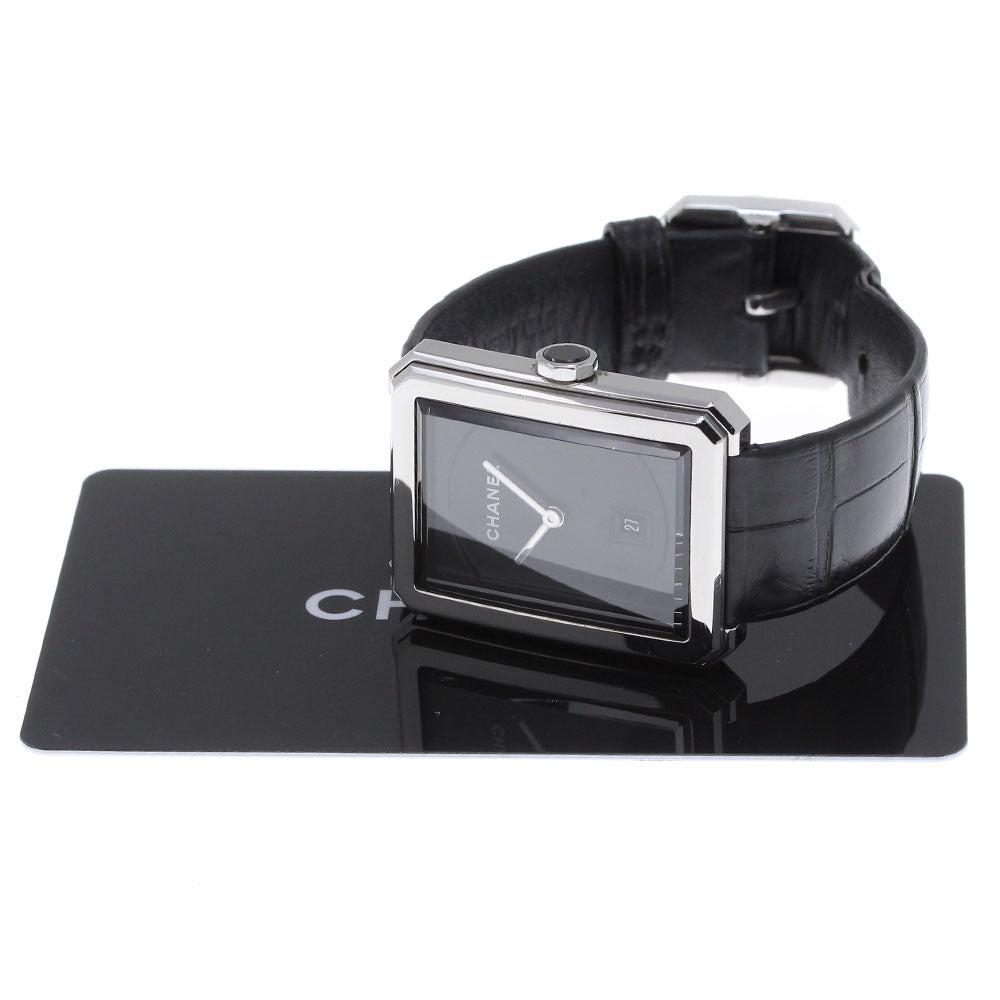 CHANEL boy friend H4884 Date black Dial Quartz Boy's Watch_831554
